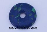 NGP222 5*30mm synthetic lapis lazuli & malachite gemstone donut pendant