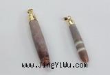 NGP2294 10*55mm - 12*75mm stick sea urchin shell beads