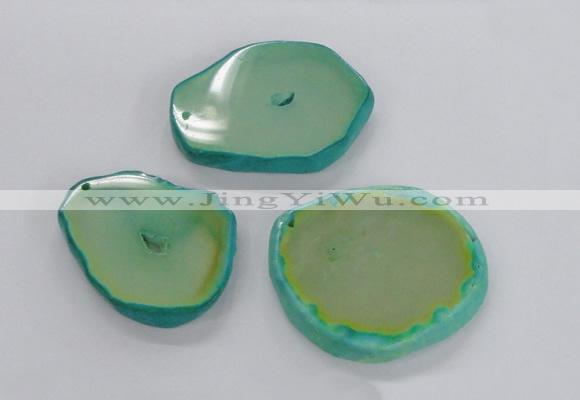 NGP2316 45*50mm - 55*65mm freeform agate gemstone pendants