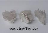 NGP2332 30*35mm - 35*40mm nuggets druzy quartz pendants