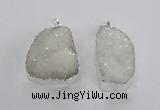NGP2362 25*40mm - 35*45mm freefrom druzy agate pendants