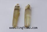 NGP2425 15*50mm - 18*65mm sticks dyed white crystal pendants