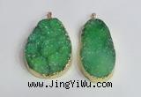 NGP2474 45*55mm - 50*65mm freeform druzy agate pendants wholesale