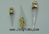 NGP2492 8*35mm - 12*55mm sticks white crystal pendants wholesale