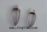 NGP2494 14*35mm - 16*50mm sticks white crystal pendants wholesale