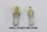 NGP2633 12*35mm - 15*45mm sticks white crystal pendants wholesale