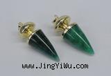 NGP2742 20*45mm - 20*50mm cone agate gemstone pendants wholesale