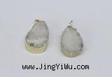 NGP2772 18*25mm - 20*30mm freeform druzy agate pendants