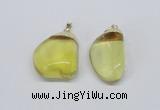 NGP2795 15*30mm - 25*35mm freeform crystal glass pendants wholesale