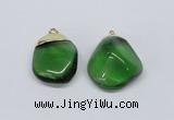 NGP2799 15*30mm - 25*35mm freeform crystal glass pendants wholesale