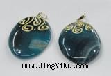 NGP2831 30*35mm - 35*45mm freeform agate gemstone pendants wholesale