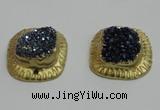 NGP2881 28*30mm - 30*32mm freeform druzy agate pendants wholesale