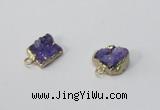 NGP2891 8*10mm - 10*12mm freeform druzy agate pendants