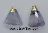 NGP2962 20*35mm - 30*45mm freeform druzy agate pendants
