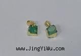 NGP3089 10*12mm - 12*14mm freeform druzy agate pendants wholesale