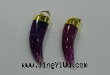 NGP3111 10*40mm - 12*45mm oxhorn agate pendants wholesale