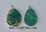 NGP3154 25*35mm - 35*45mm freeform sea sediment jasper pendants