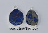 NGP3155 25*35mm - 35*45mm freeform sea sediment jasper pendants