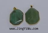 NGP3307 35*45mm freeform agate gemstone pendants wholesale