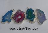 NGP3391 40*45mm - 45*60mm freeform druzy agate pendants