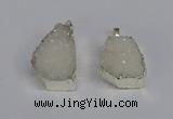 NGP3456 20*30mm - 25*35mm freeform druzy agate pendants wholesale