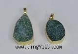 NGP3479 18*25mm - 20*30mm freeform druzy agate gemstone pendants