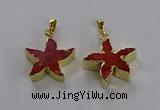 NGP3512 24*25mm starfish fossil coral pendants wholesale