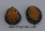 NGP3676 35*45mm freeform plated druzy agate pendants wholesale
