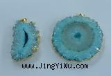 NGP3894 35*45mm - 50*60mm freeform druzy agate pendants