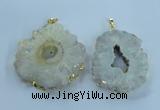NGP3898 55*65mm - 65*80mm freeform druzy agate pendants