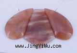 NGP39 Fashion red quartz gemstone pendants set jewelry wholesale