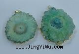 NGP3904 55*65mm - 65*80mm freeform druzy agate pendants