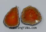 NGP3909 45*60mm - 55*65mm freeform druzy agate pendants wholesale