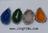 NGP3916 45*60mm - 55*65mm freeform druzy agate pendants wholesale