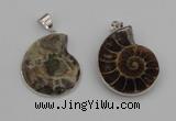 NGP4068 25*30mm – 30*35mm carved ammonite pendants wholesale