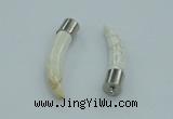 NGP4500 9*50mm - 9*55mm horn white turquoise pendants wholesale