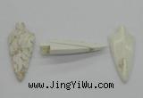 NGP4533 21*52mm - 22*55mm arrowhead turquoise pendants wholesale