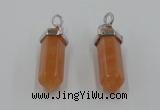 NGP5008 8*30mm sticks red aventurine pendants wholesale