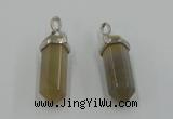 NGP5011 8*30mm sticks agate gemstone pendants wholesale