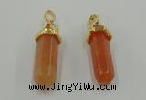 NGP5033 8*30mm sticks red aventurine pendants wholesale