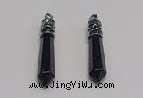 NGP5425 10*65mm sticks blue goldstone pendants wholesale