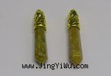 NGP5440 10*65mm sticks unakite gemstone pendants wholesale