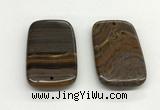 NGP5538 35*55mm rectangle iron tiger pendants wholesale