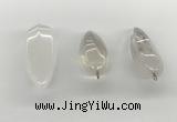 NGP5540 14*40mm - 23*58mm teardrop white crystal pendants