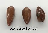 NGP5560 14*40mm - 23*58mm teardrop goldstone pendants wholesale