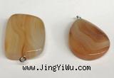 NGP5738 25*35mm freeform agate gemstone pendants wholesale