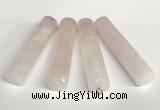 NGP5768 13*58mm tube rose quartz pendants wholesale