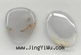 NGP5793 30*50mm - 35*55mm freeform agate slab pendants