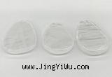 NGP5840 30*50mm - 40*58mm freeform white crystal slab pendants