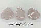 NGP5846 25*45mm - 35*55mm freeform rose quartz pendants wholesale